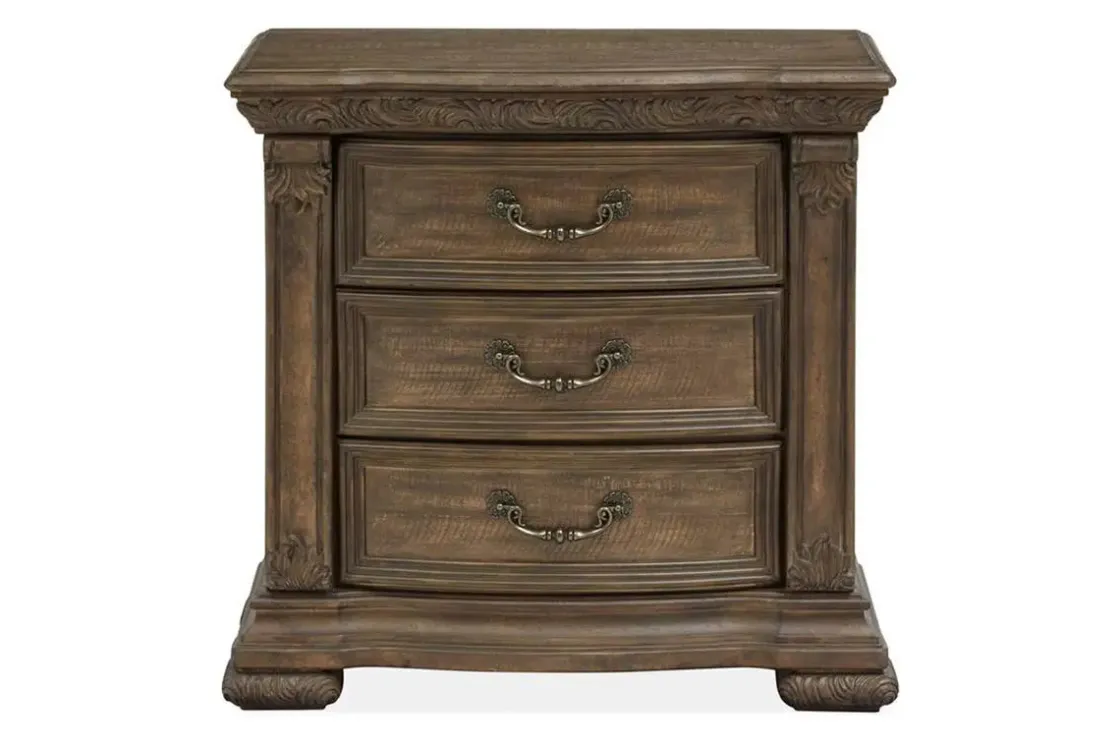Mor Furniture Durango 3 Drawer Nightstand In Willadeene