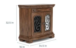 Mor Furniture Durango 3 Drawer Nightstand In Willadeene