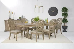 Mor Furniture Durango Dining Table & 6 Chairs In Fawn