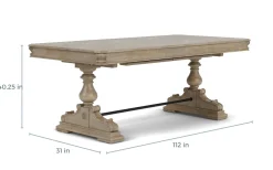 Mor Furniture Durango Dining Table & 6 Chairs In Fawn