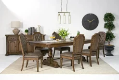 Mor Furniture Durango Dining Table & 6 Chairs In Fawn