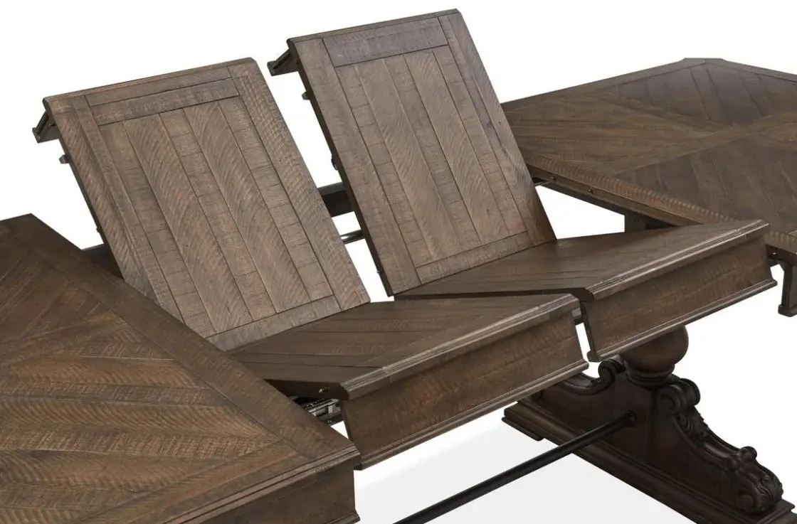 Mor Furniture Durango Dining Table & 4 Side Chairs In Fawn