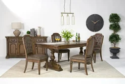 Mor Furniture Durango Dining Table & 4 Side Chairs In Fawn