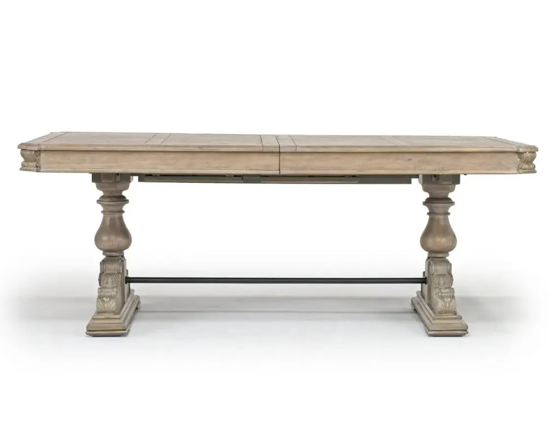 Mor Furniture Durango Dining Table, 6 Chairs & 2 Arm Chairs In Fawn