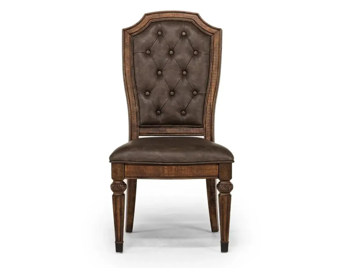 Mor Furniture Durango Dining Table, 6 Chairs & 2 Arm Chairs In Fawn