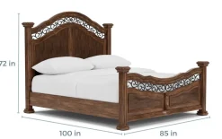 Mor Furniture Durango Panel Bed In Willadeene, Queen
