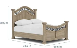 Mor Furniture Durango Panel Bed In Willadeene, Queen