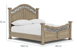 Mor Furniture Durango Panel Bed In Willadeene, Queen