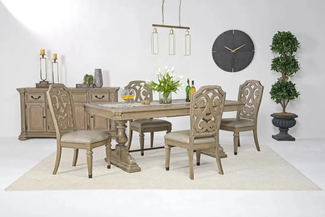 Mor Furniture Durango Side Chair In Fawn, Upholstered