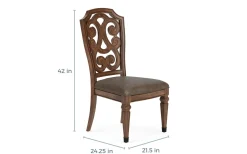 Mor Furniture Durango Side Chair In Fawn, Upholstered