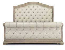 Mor Furniture Durango Sleigh Bed, Dresser, Mirror & 3 Drawer Nightstand In Fawn, Queen