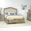 Mor Furniture Durango Sleigh Bed W/ Storage, Dresser, Mirror & 3 Drawer Nightstand In Fawn, Queen