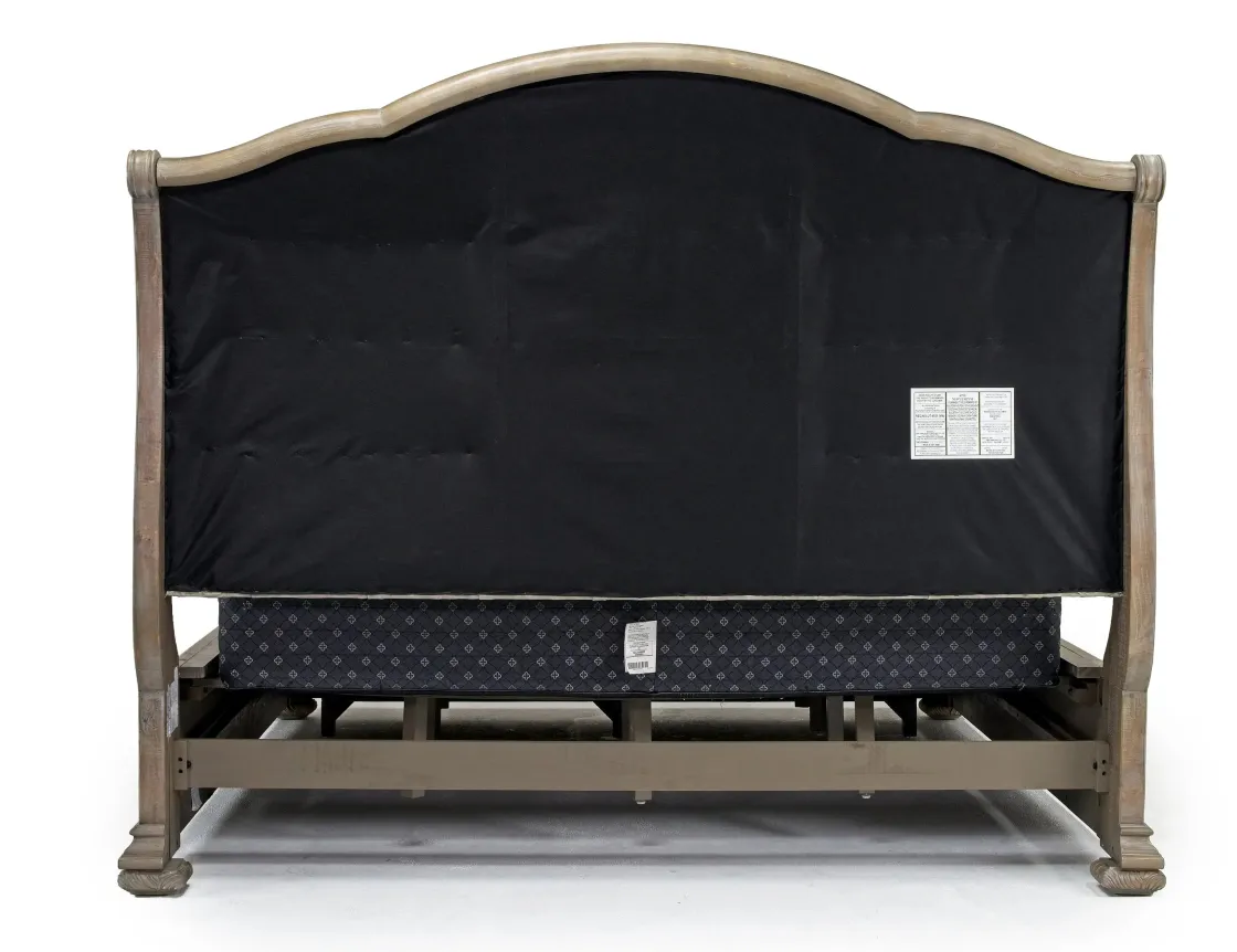 Mor Furniture Durango Upholstered Sleigh Bed W/ Storage In Fawn, Queen