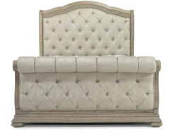 Mor Furniture Durango Upholstered Sleigh Bed In Fawn, Queen