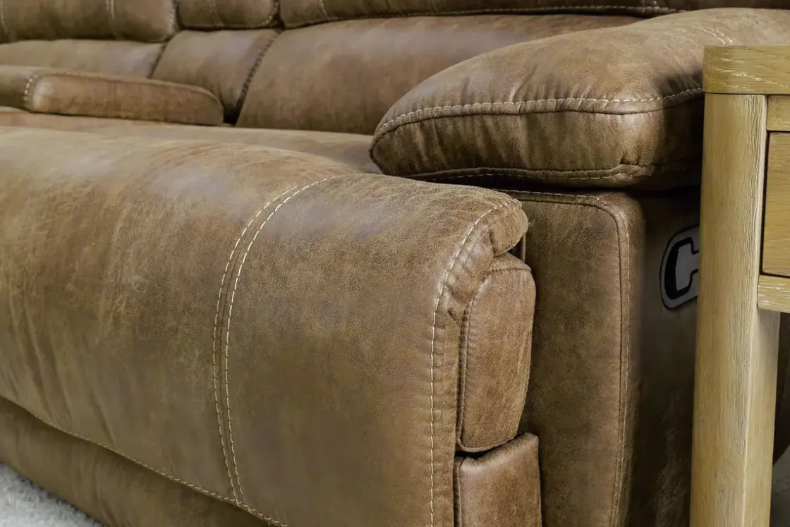 Mor Furniture Dusty 6 Piece Reclining Sectional In Bonanza Silt
