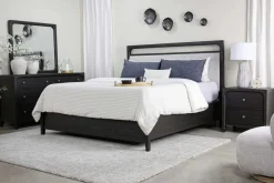 Mor Furniture Easton Upholstered Bed, Dresser, Mirror & Nightstand In , Ca King