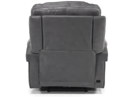 Mor Furniture Echo 3 Power Recliner In Rainier Storm Leather