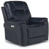 Mor Furniture Echo 3 Power Theater Recliner W/ Immersive Sound In Rainier Walnut Leather