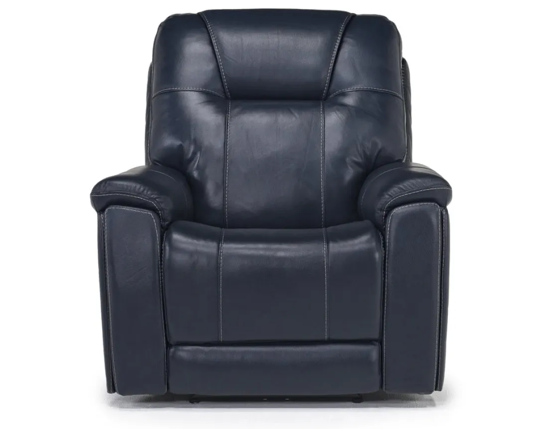 Mor Furniture Echo 3 Power Theater Recliner W/ Immersive Sound In Rainier Walnut Leather
