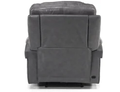 Mor Furniture Echo 3 Power Theater Recliner W/ Immersive Sound In Rainer Storm Leather