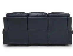 Mor Furniture Echo 3 Power Theater Sofa W/ Immersive Sound In Rainier Walnut Leather