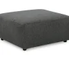 Mor Furniture Edenfield Oversized Ottoman In Charcoal