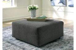 Mor Furniture Edenfield Oversized Ottoman In Charcoal