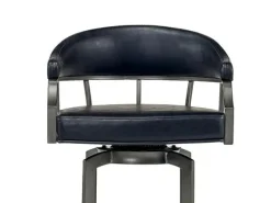 Mor Furniture Edy Barstool In Mineral & Black, Swivel