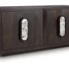Mor Furniture Elliston Media Console In Espresso Brown