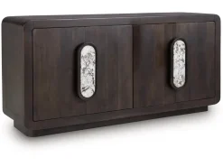 Mor Furniture Elliston Media Console In Espresso Brown