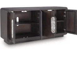 Mor Furniture Elliston Media Console In Espresso Brown