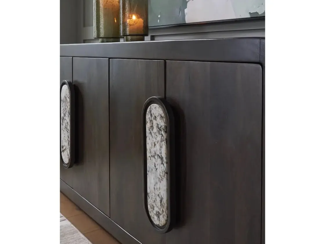 Mor Furniture Elliston Media Console In Espresso Brown