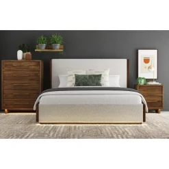 Mor Furniture Elm Nightstand In Brown