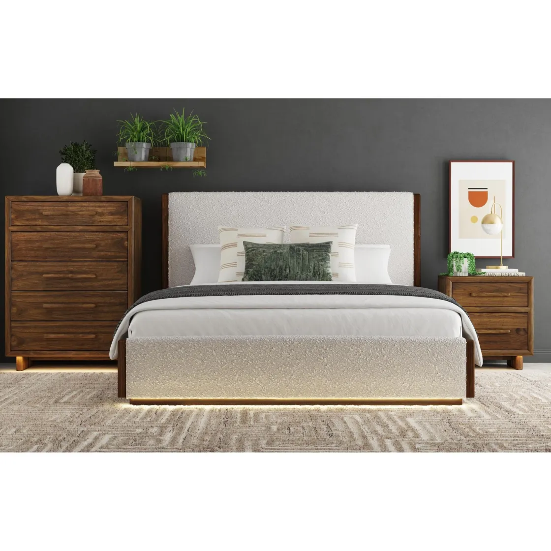 Mor Furniture Elm Nightstand In Brown