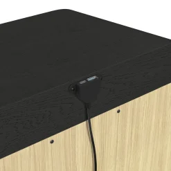 Mor Furniture Emberly 2 Drawer Nightstand In Black
