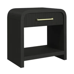 Mor Furniture Emberly 2 Drawer Nightstand In Black