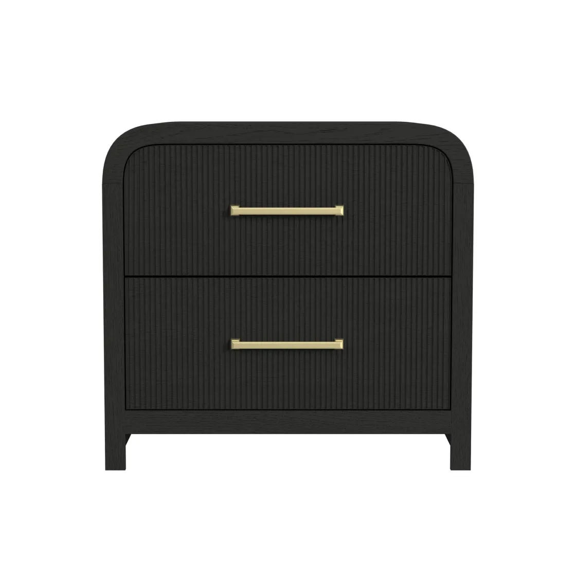 Mor Furniture Emberly 2 Drawer Nightstand In Black