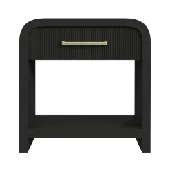 Mor Furniture Emberly 2 Drawer Nightstand In Black