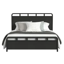 Mor Furniture Emberly Panel Bed, Dresser, Mirror & Nightstand In Black, Twin