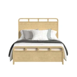 Mor Furniture Emberly Panel Bed, Dresser, Mirror & Nightstand In Black, Twin