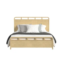 Mor Furniture Emberly Panel Bed, Dresser, Mirror & Nightstand In Black, Twin
