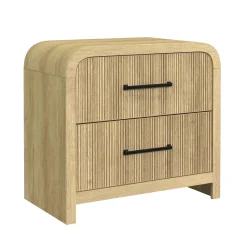 Mor Furniture Emberly Panel Bed, Dresser, Mirror & Nightstand In Black, Twin