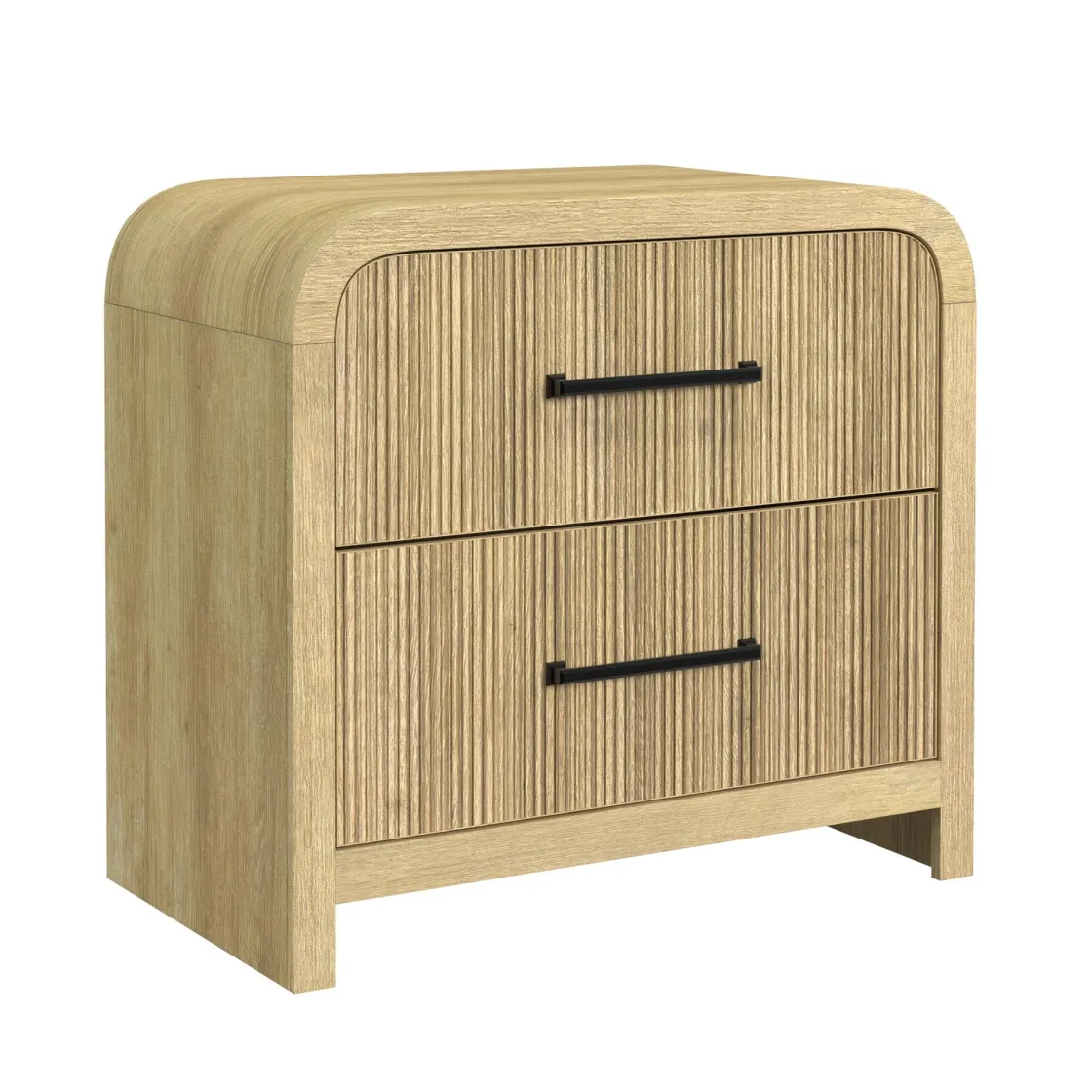 Mor Furniture Emberly Panel Bed, Dresser, Mirror & Nightstand In Black, Twin