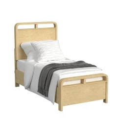 Mor Furniture Emberly Panel Bed In Natural, Twin