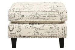Mor Furniture Emery Ottoman In French Script
