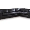 Mor Furniture Emillia 4 Piece Sectional In Black