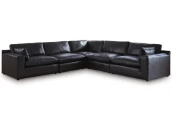 Mor Furniture Emillia 5 Piece Sectional In Caramel