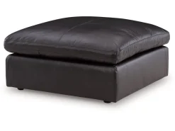 Mor Furniture Emillia Oversized Ottoman In Caramel Leather