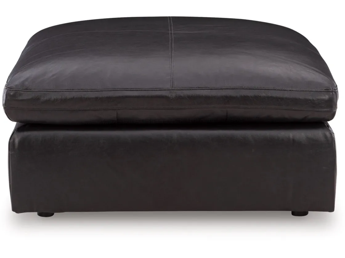 Mor Furniture Emillia Oversized Ottoman In Caramel Leather