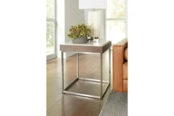 Mor Furniture Ennis End Table In Brown Sable